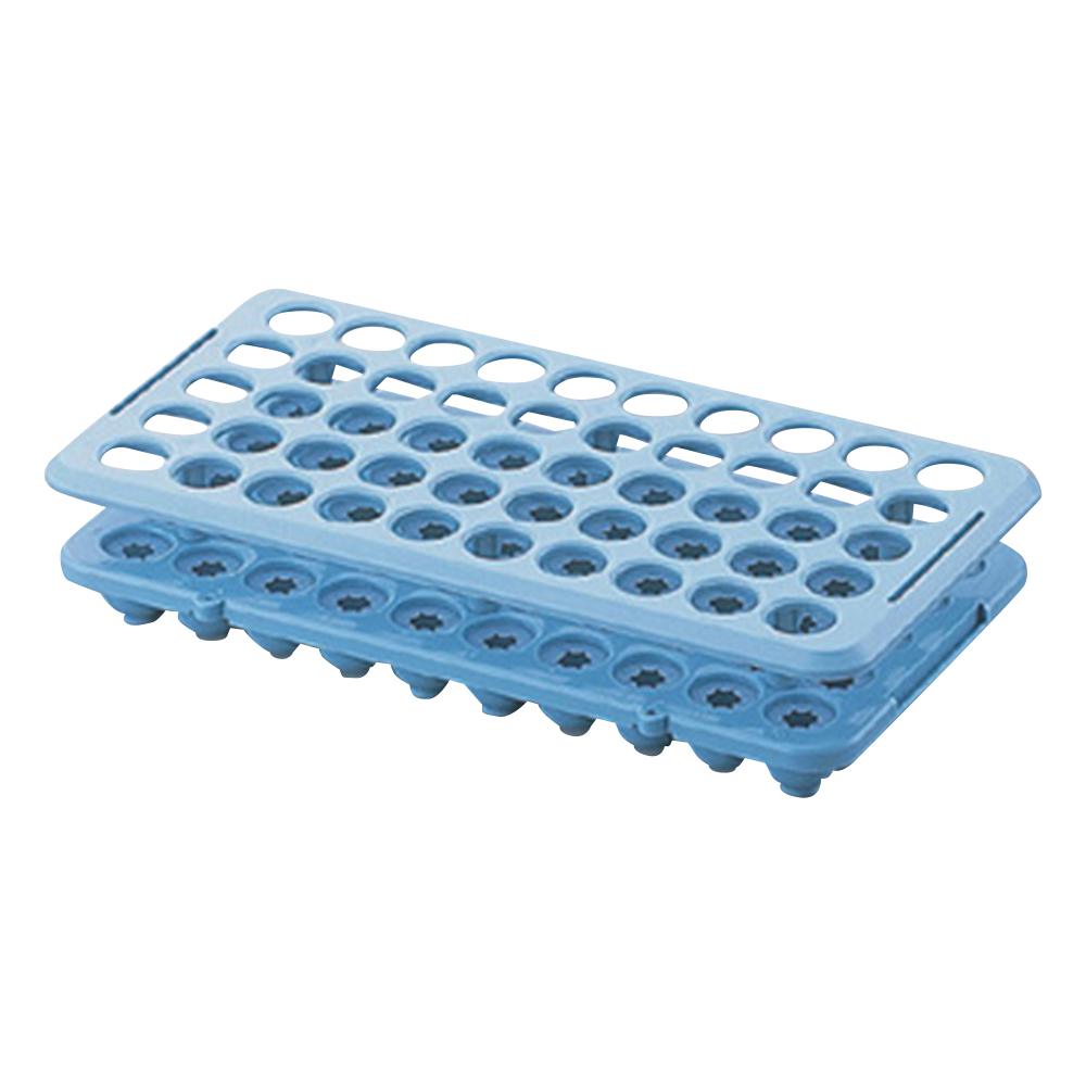 Test Tube Rack f16.5mm x 50 Pcs Blue