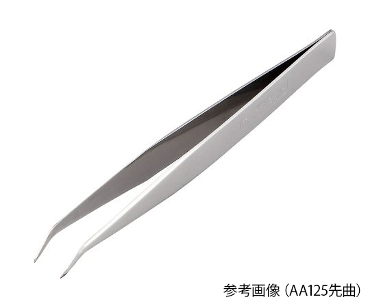 Stainless Steel tweezers tip bending type AA 125 mm